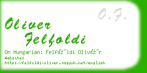 oliver felfoldi business card